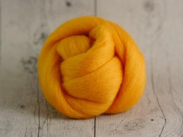 CHUNKY wool tangerine orange 100 % virgin wool from the merino sheep