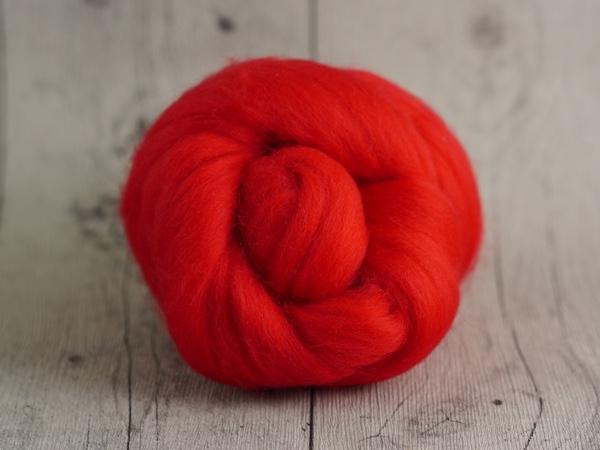 Chunky Wolle kirsch rot 100% Schurwolle vom Merinoschaf